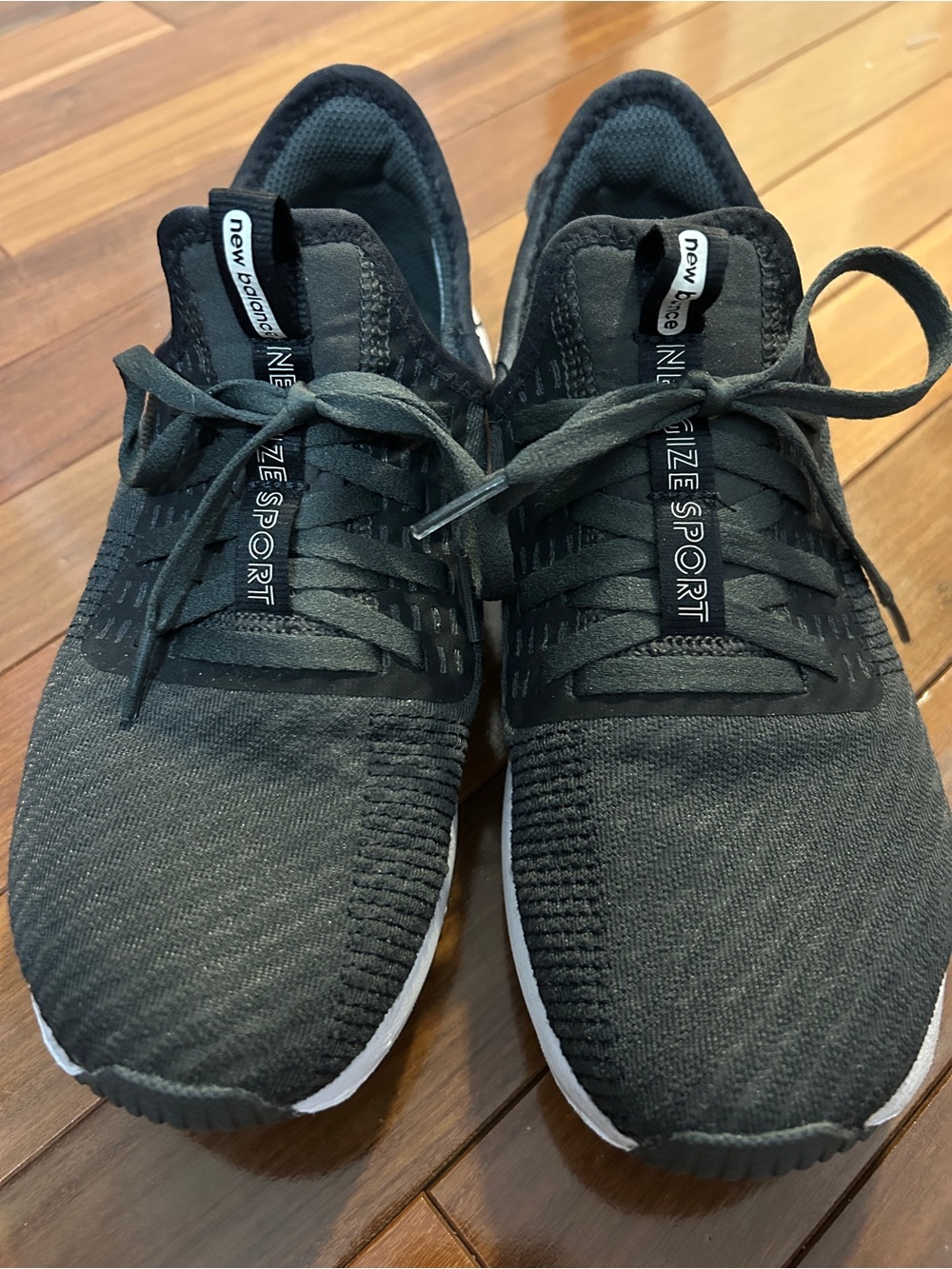 New Balance Women’s Black Knit Lace-Up Sneakers